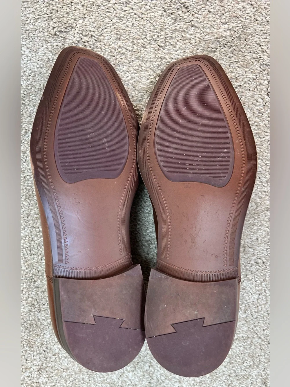 Nordstrom Men’s Brown Italian Leather Cap-Toe Oxfords